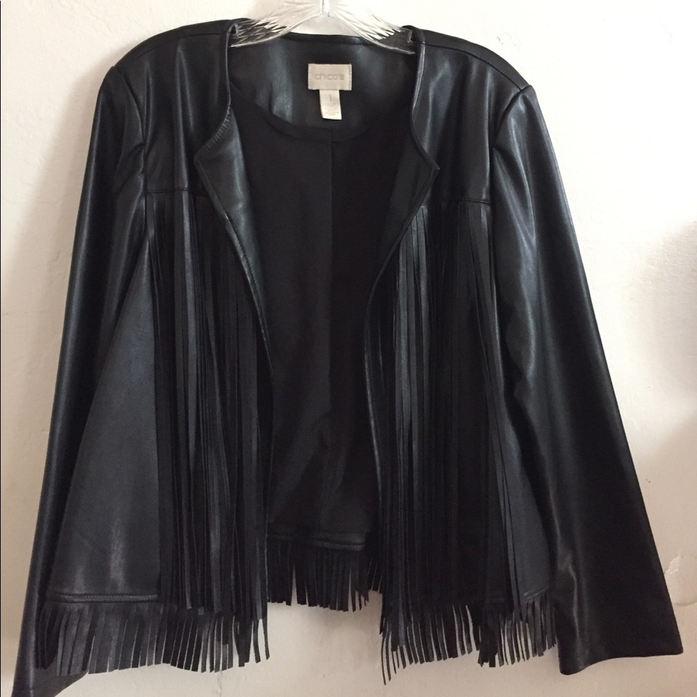 Black Faux Leather Jacket